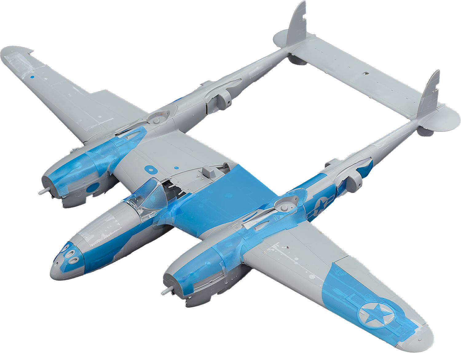 1/48 P-38J Lightning Essential Masks for Tamiya — Hawaiian Air Depot